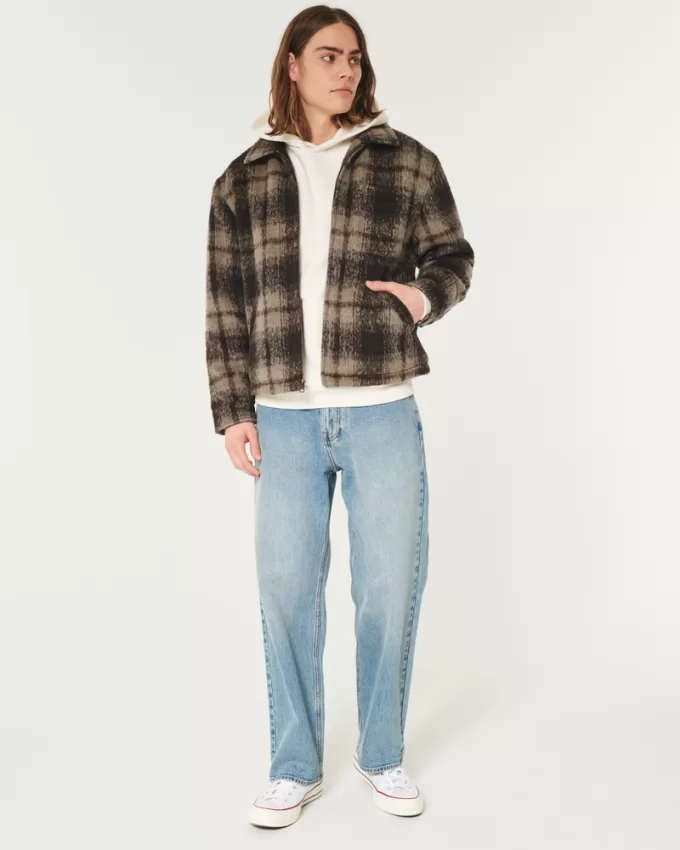 Fuzzy Plaid Shacket,Fuzzy Plaid Shacket Fuzzy Plaid Shacket,Fuzzy Plaid Shacket