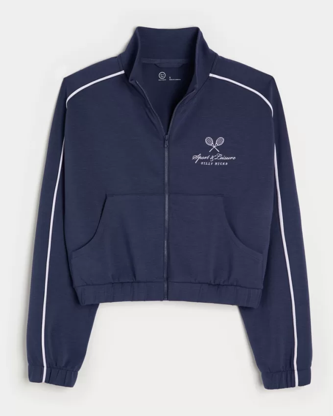 Gilly Hicks Active Cooldown Crop Track Jacket,Gilly Hicks Active Cooldown Crop Track Jacket Gilly Hicks Active Cooldown Crop Track Jacket,Gilly Hicks Active Cooldown Crop Track Jacket