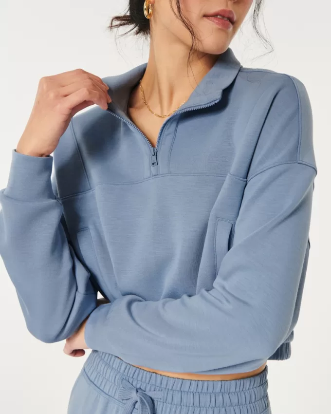 Gilly Hicks Active Cooldown Quarter-Zip Top,Gilly Hicks Active Cooldown Quarter-Zip Top Gilly Hicks Active Cooldown Quarter-Zip Top,Gilly Hicks Active Cooldown Quarter-Zip Top