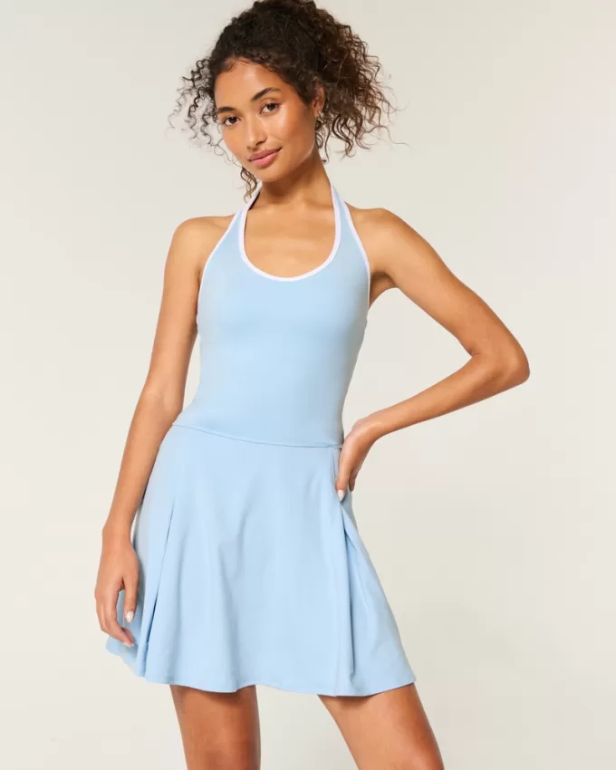 Gilly Hicks Active Pleated Halter Dress,Gilly Hicks Active Pleated Halter Dress Gilly Hicks Active Pleated Halter Dress,Gilly Hicks Active Pleated Halter Dress