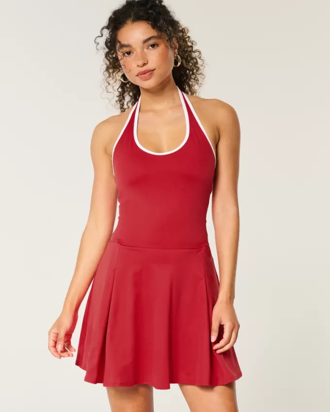 Gilly Hicks Active Pleated Halter Dress,Gilly Hicks Active Pleated Halter Dress Gilly Hicks Active Pleated Halter Dress,Gilly Hicks Active Pleated Halter Dress