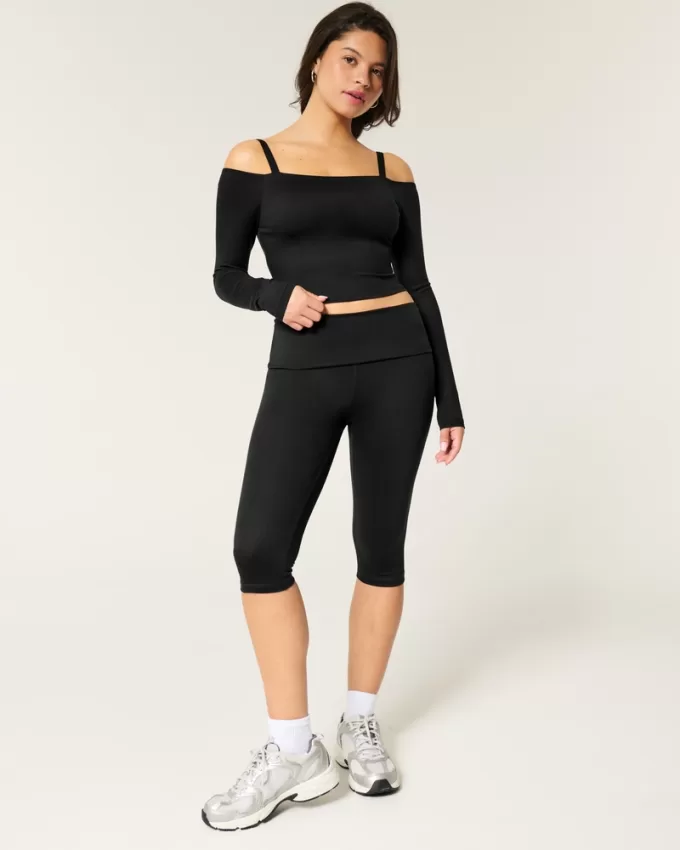 Gilly Hicks Active Recharge Foldover Waist Capri Pants,Gilly Hicks Active Recharge Foldover Waist Capri Pants Gilly Hicks Active Recharge Foldover Waist Capri Pants,Gilly Hicks Active Recharge Foldover Waist Capri Pants