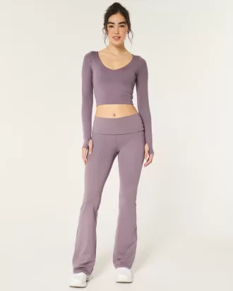 Gilly Hicks Active Recharge Foldover Waist Flare Pants,Gilly Hicks Active Recharge Foldover Waist Flare Pants Gilly Hicks Active Recharge Foldover Waist Flare Pants,Gilly Hicks Active Recharge Foldover Waist Flare Pants