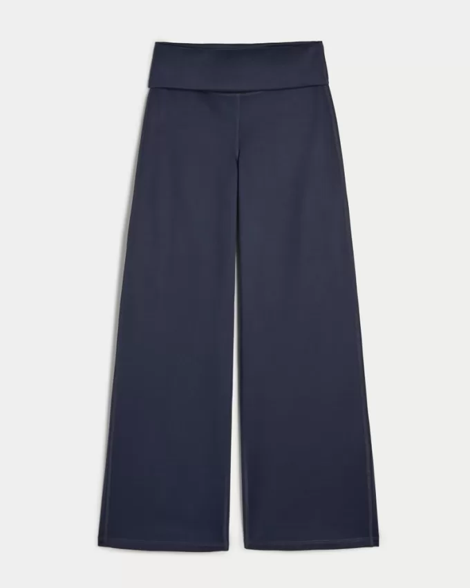 Gilly Hicks Active Recharge Foldover Waist Wide-Leg Pants,Gilly Hicks Active Recharge Foldover Waist Wide-Leg Pants Gilly Hicks Active Recharge Foldover Waist Wide-Leg Pants,Gilly Hicks Active Recharge Foldover Waist Wide-Leg Pants