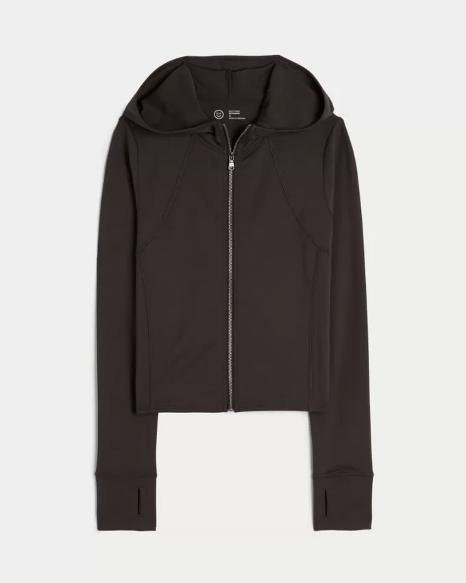 Gilly Hicks Active Recharge Hooded Crop Zip-Up Top,Gilly Hicks Active Recharge Hooded Crop Zip-Up Top Gilly Hicks Active Recharge Hooded Crop Zip-Up Top,Gilly Hicks Active Recharge Hooded Crop Zip-Up Top