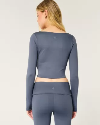 Gilly Hicks Active Recharge Long-Sleeve Plunge Top,Gilly Hicks Active Recharge Long-Sleeve Plunge Top Gilly Hicks Active Recharge Long-Sleeve Plunge Top,Gilly Hicks Active Recharge Long-Sleeve Plunge Top