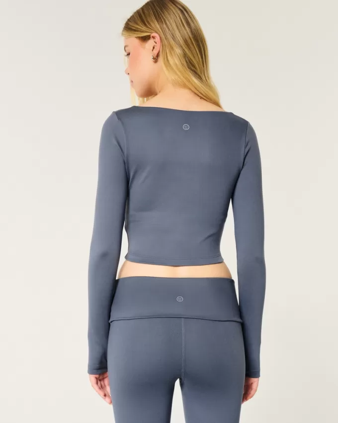 Gilly Hicks Active Recharge Long-Sleeve Plunge Top,Gilly Hicks Active Recharge Long-Sleeve Plunge Top Gilly Hicks Active Recharge Long-Sleeve Plunge Top,Gilly Hicks Active Recharge Long-Sleeve Plunge Top