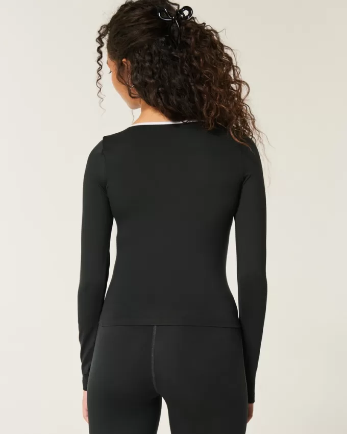 Gilly Hicks Active Tipped Wrap Top,Gilly Hicks Active Tipped Wrap Top Gilly Hicks Active Tipped Wrap Top,Gilly Hicks Active Tipped Wrap Top
