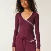 Gilly Hicks Active Tipped Wrap Top,Gilly Hicks Active Tipped Wrap Top Gilly Hicks Active Tipped Wrap Top,Gilly Hicks Active Tipped Wrap Top