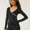 Gilly Hicks Active Tipped Wrap Top,Gilly Hicks Active Tipped Wrap Top Gilly Hicks Active Tipped Wrap Top,Gilly Hicks Active Tipped Wrap Top