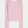 Gilly Hicks Cozy Waffle Boat-Neck Top,Gilly Hicks Cozy Waffle Boat-Neck Top Gilly Hicks Cozy Waffle Boat-Neck Top,Gilly Hicks Cozy Waffle Boat-Neck Top
