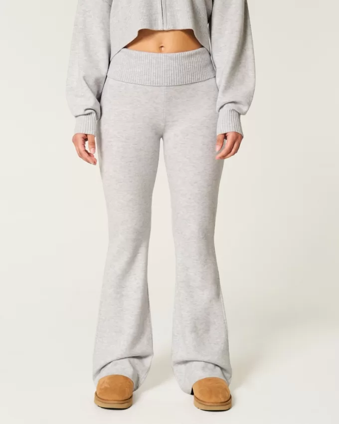 Gilly Hicks Sweater-Knit Foldover Waist Flare Pants,Gilly Hicks Sweater-Knit Foldover Waist Flare Pants Gilly Hicks Sweater-Knit Foldover Waist Flare Pants,Gilly Hicks Sweater-Knit Foldover Waist Flare Pants
