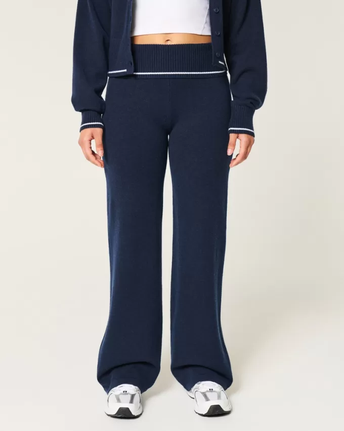Gilly Hicks Sweater-Knit Foldover Waist Straight Pants,Gilly Hicks Sweater-Knit Foldover Waist Straight Pants Gilly Hicks Sweater-Knit Foldover Waist Straight Pants,Gilly Hicks Sweater-Knit Foldover Waist Straight Pants