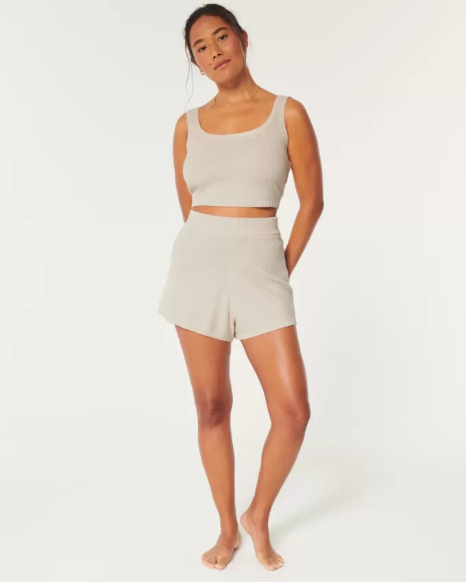 Gilly Hicks Sweater-Knit Shorts,Gilly Hicks Sweater-Knit Shorts Gilly Hicks Sweater-Knit Shorts,Gilly Hicks Sweater-Knit Shorts
