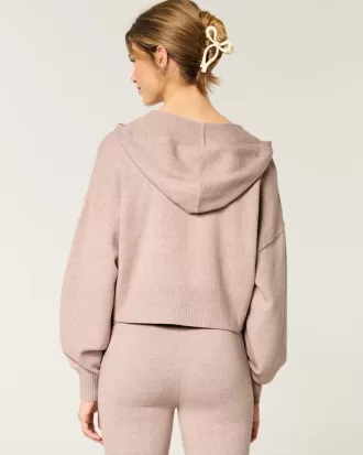 Gilly Hicks Sweater-Knit Zip-Up Hoodie,Gilly Hicks Sweater-Knit Zip-Up Hoodie Gilly Hicks Sweater-Knit Zip-Up Hoodie,Gilly Hicks Sweater-Knit Zip-Up Hoodie