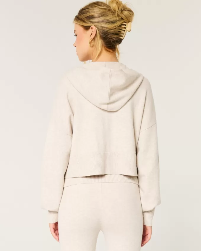 Gilly Hicks Sweater-Knit Zip-Up Hoodie,Gilly Hicks Sweater-Knit Zip-Up Hoodie Gilly Hicks Sweater-Knit Zip-Up Hoodie,Gilly Hicks Sweater-Knit Zip-Up Hoodie