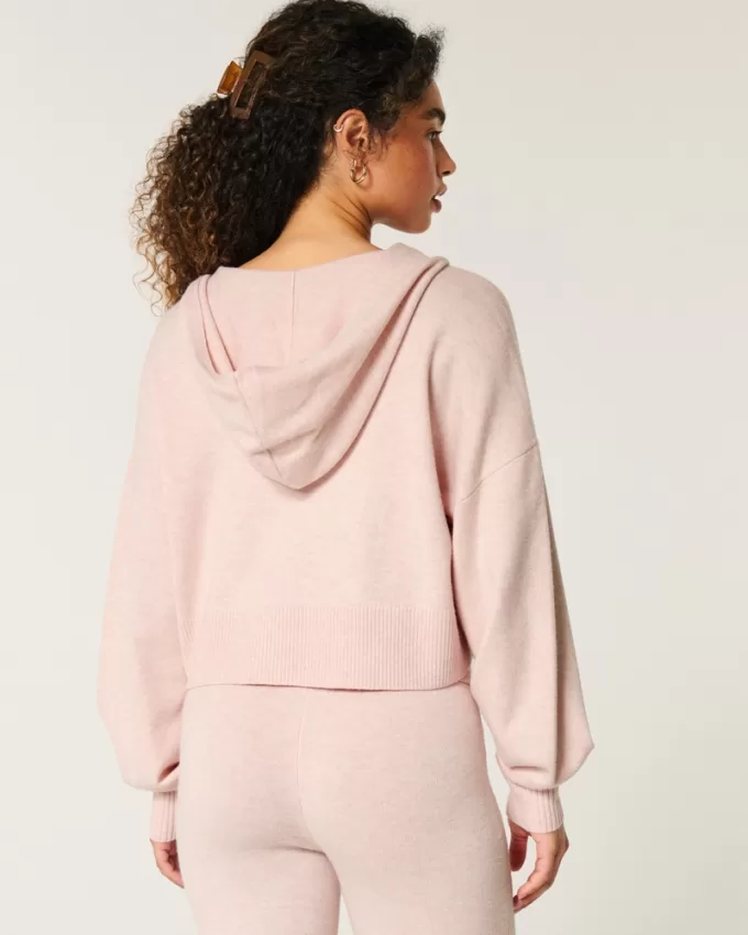 Gilly Hicks Sweater-Knit Zip-Up Hoodie,Gilly Hicks Sweater-Knit Zip-Up Hoodie Gilly Hicks Sweater-Knit Zip-Up Hoodie,Gilly Hicks Sweater-Knit Zip-Up Hoodie