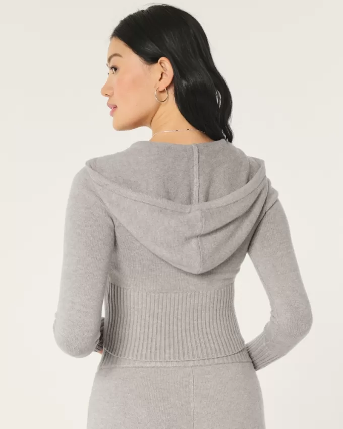 Gilly Hicks Sweater-Knit Zip-Up Hoodie,Gilly Hicks Sweater-Knit Zip-Up Hoodie Gilly Hicks Sweater-Knit Zip-Up Hoodie,Gilly Hicks Sweater-Knit Zip-Up Hoodie