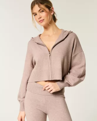 Gilly Hicks Sweater-Knit Zip-Up Hoodie,Gilly Hicks Sweater-Knit Zip-Up Hoodie Gilly Hicks Sweater-Knit Zip-Up Hoodie,Gilly Hicks Sweater-Knit Zip-Up Hoodie