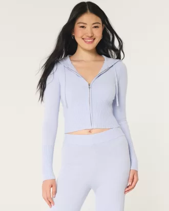 Gilly Hicks Sweater-Knit Zip-Up Hoodie,Gilly Hicks Sweater-Knit Zip-Up Hoodie Gilly Hicks Sweater-Knit Zip-Up Hoodie,Gilly Hicks Sweater-Knit Zip-Up Hoodie