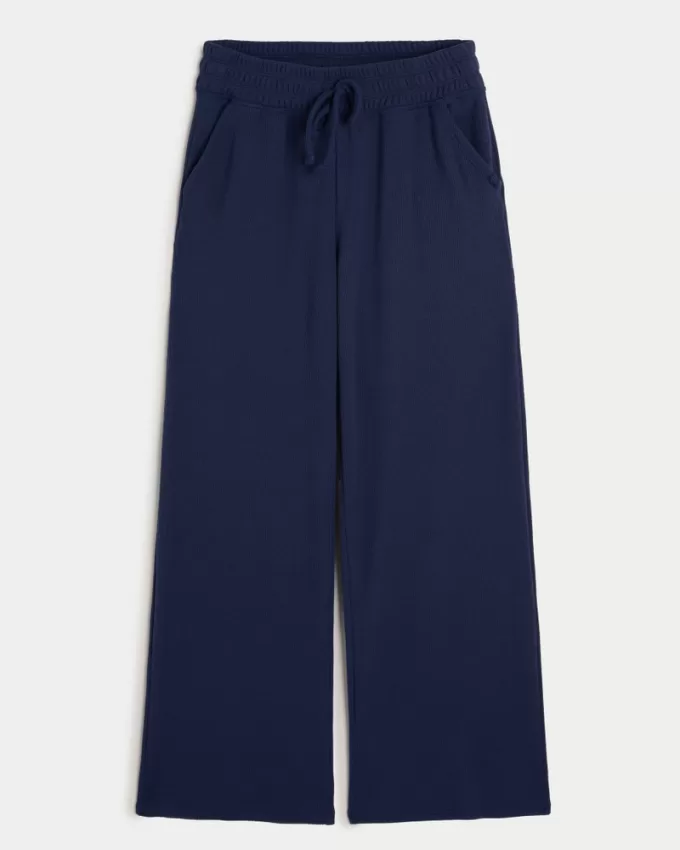 Gilly Hicks Waffle Wide-Leg Pants,Gilly Hicks Waffle Wide-Leg Pants Gilly Hicks Waffle Wide-Leg Pants,Gilly Hicks Waffle Wide-Leg Pants