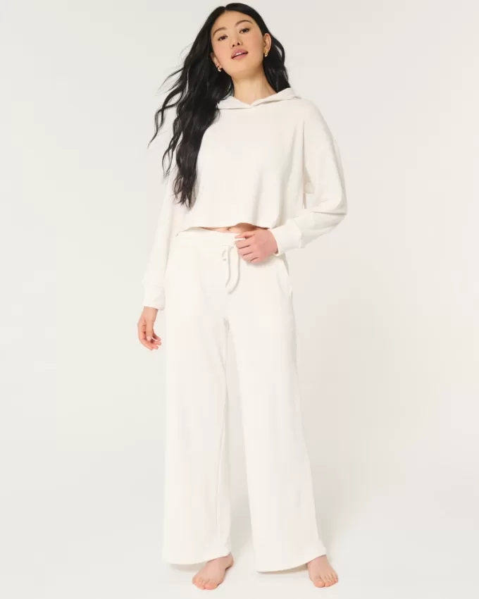 Gilly Hicks Waffle Wide-Leg Pants,Gilly Hicks Waffle Wide-Leg Pants Gilly Hicks Waffle Wide-Leg Pants,Gilly Hicks Waffle Wide-Leg Pants