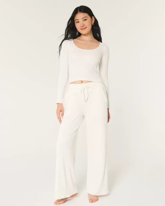 Gilly Hicks Waffle Wide-Neck Top,Gilly Hicks Waffle Wide-Neck Top Gilly Hicks Waffle Wide-Neck Top,Gilly Hicks Waffle Wide-Neck Top