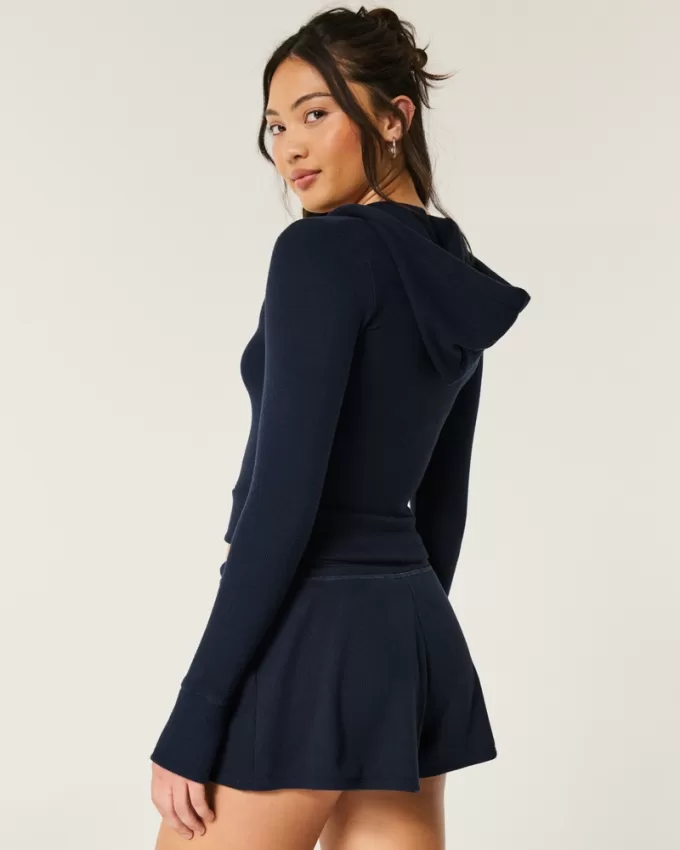 Gilly Hicks Waffle Zip-Up Hoodie,Gilly Hicks Waffle Zip-Up Hoodie Gilly Hicks Waffle Zip-Up Hoodie,Gilly Hicks Waffle Zip-Up Hoodie