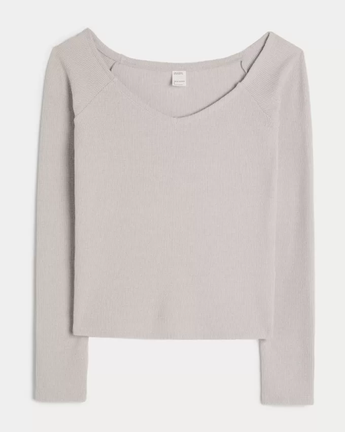 Gilly Hicks Wide V-Neck Top,Gilly Hicks Wide V-Neck Top Gilly Hicks Wide V-Neck Top,Gilly Hicks Wide V-Neck Top