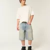 Greased Medium Wash Super Baggy Denim Shorts,Greased Medium Wash Super Baggy Denim Shorts Greased Medium Wash Super Baggy Denim Shorts,Greased Medium Wash Super Baggy Denim Shorts