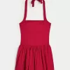 Halter Mini Bubble Skort Dress,Halter Mini Bubble Skort Dress Halter Mini Bubble Skort Dress,Halter Mini Bubble Skort Dress