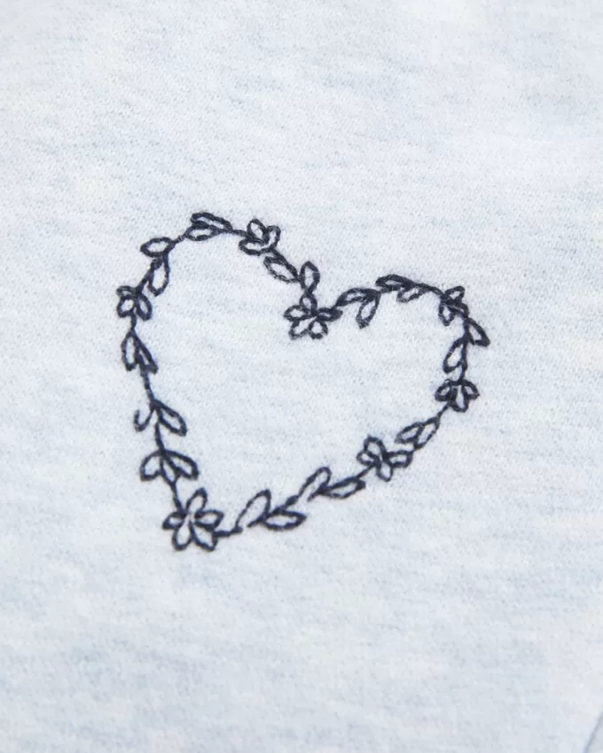 Heart Graphic Wide-Leg Sweatpants,Heart Graphic Wide-Leg Sweatpants Heart Graphic Wide-Leg Sweatpants,Heart Graphic Wide-Leg Sweatpants