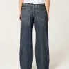 High-Rise Dark Wash Baggy Jeans,High-Rise Dark Wash Baggy Jeans
