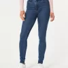 High-Rise Dark Wash Super Skinny Jeans,High-Rise Dark Wash Super Skinny Jeans