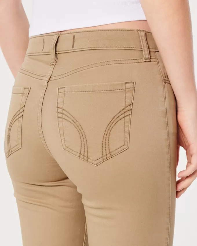 High-Rise Khaki Super Skinny Pants,High-Rise Khaki Super Skinny Pants