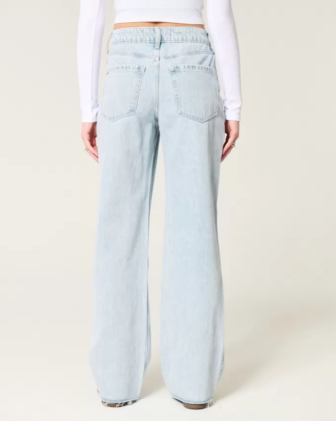 High-Rise Light Wash Baggy Jeans,High-Rise Light Wash Baggy Jeans