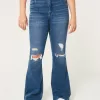 High-Rise Ripped Medium Wash Flare Jeans,High-Rise Ripped Medium Wash Flare Jeans High-Rise Ripped Medium Wash Flare Jeans,High-Rise Ripped Medium Wash Flare Jeans