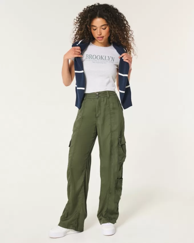 High-Rise Tencel Baggy Cargo Pants,High-Rise Tencel Baggy Cargo Pants High-Rise Tencel Baggy Cargo Pants,High-Rise Tencel Baggy Cargo Pants