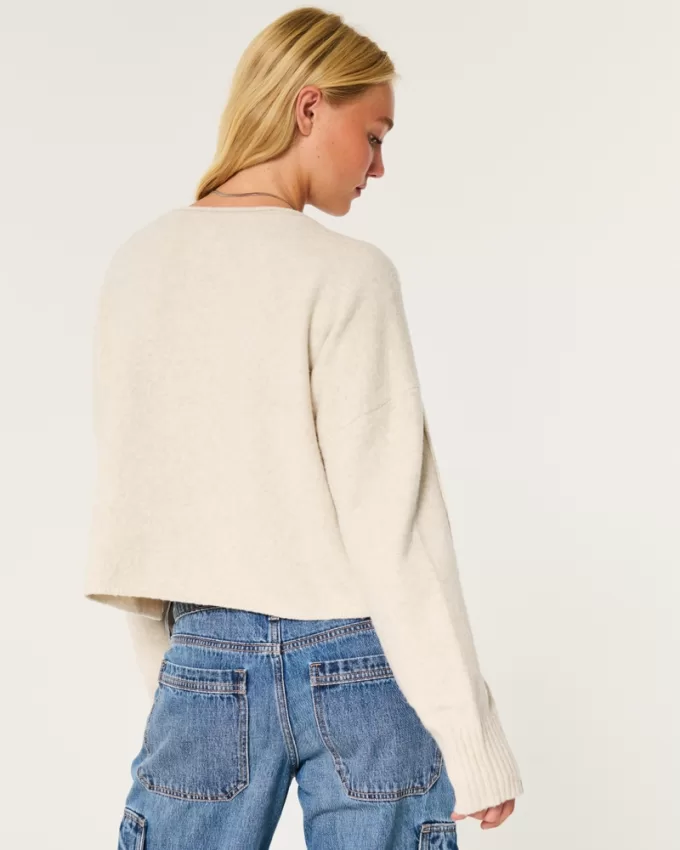 Hollister Comfy Cloud Boxy Notch-Neck Sweater,Hollister Comfy Cloud Boxy Notch-Neck Sweater Hollister Comfy Cloud Boxy Notch-Neck Sweater,Hollister Comfy Cloud Boxy Notch-Neck Sweater