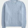 Hollister Comfy Cloud Cable-Knit Crew Sweater,Hollister Comfy Cloud Cable-Knit Crew Sweater Hollister Comfy Cloud Cable-Knit Crew Sweater,Hollister Comfy Cloud Cable-Knit Crew Sweater
