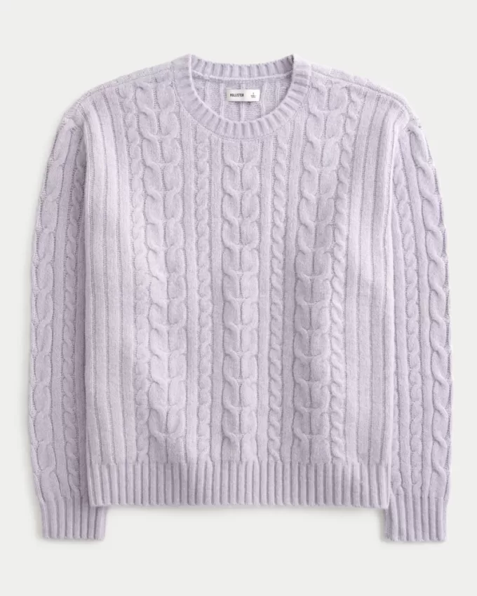 Hollister Comfy Cloud Cable-Knit Crew Sweater,Hollister Comfy Cloud Cable-Knit Crew Sweater Hollister Comfy Cloud Cable-Knit Crew Sweater,Hollister Comfy Cloud Cable-Knit Crew Sweater