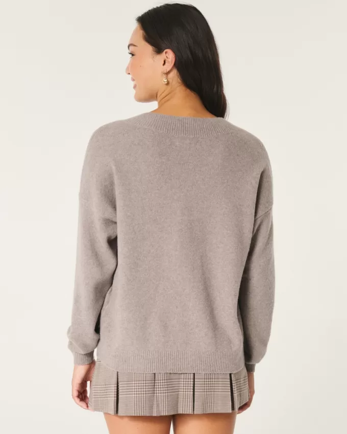 Hollister Comfy Cloud Oversized V-Neck Sweater,Hollister Comfy Cloud Oversized V-Neck Sweater Hollister Comfy Cloud Oversized V-Neck Sweater,Hollister Comfy Cloud Oversized V-Neck Sweater