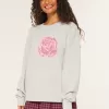 Hollister Comfy Cloud Rose Graphic Sweater,Hollister Comfy Cloud Rose Graphic Sweater Hollister Comfy Cloud Rose Graphic Sweater,Hollister Comfy Cloud Rose Graphic Sweater