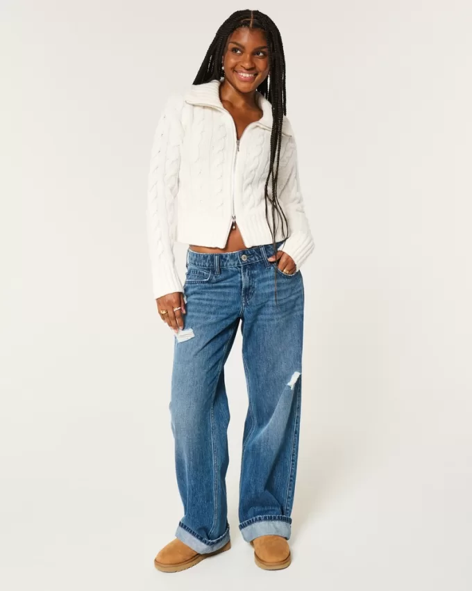 Hollister Comfy Cloud Zip-Up Cable-Knit Sweater,Hollister Comfy Cloud Zip-Up Cable-Knit Sweater Hollister Comfy Cloud Zip-Up Cable-Knit Sweater,Hollister Comfy Cloud Zip-Up Cable-Knit Sweater