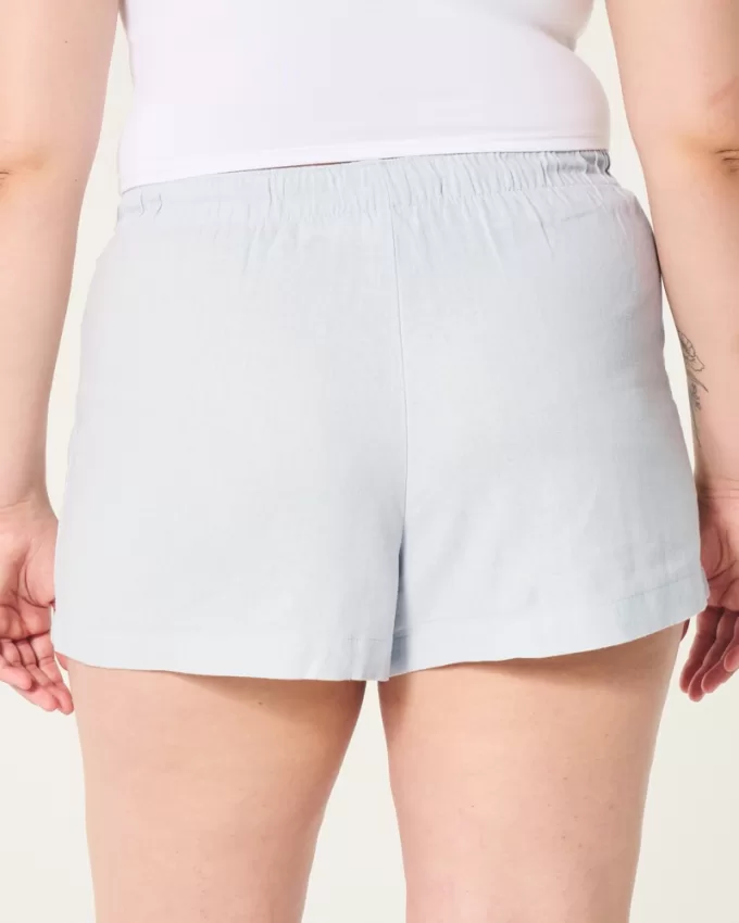 Hollister Ella Adjustable Rise Linen-Blend Pull-On Shorts,Hollister Ella Adjustable Rise Linen-Blend Pull-On Shorts Hollister Ella Adjustable Rise Linen-Blend Pull-On Shorts,Hollister Ella Adjustable Rise Linen-Blend Pull-On Shorts