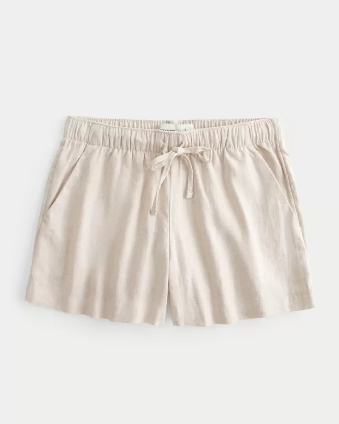 Hollister Ella Linen-Blend Pull-On Shorts,Hollister Ella Linen-Blend Pull-On Shorts Hollister Ella Linen-Blend Pull-On Shorts,Hollister Ella Linen-Blend Pull-On Shorts