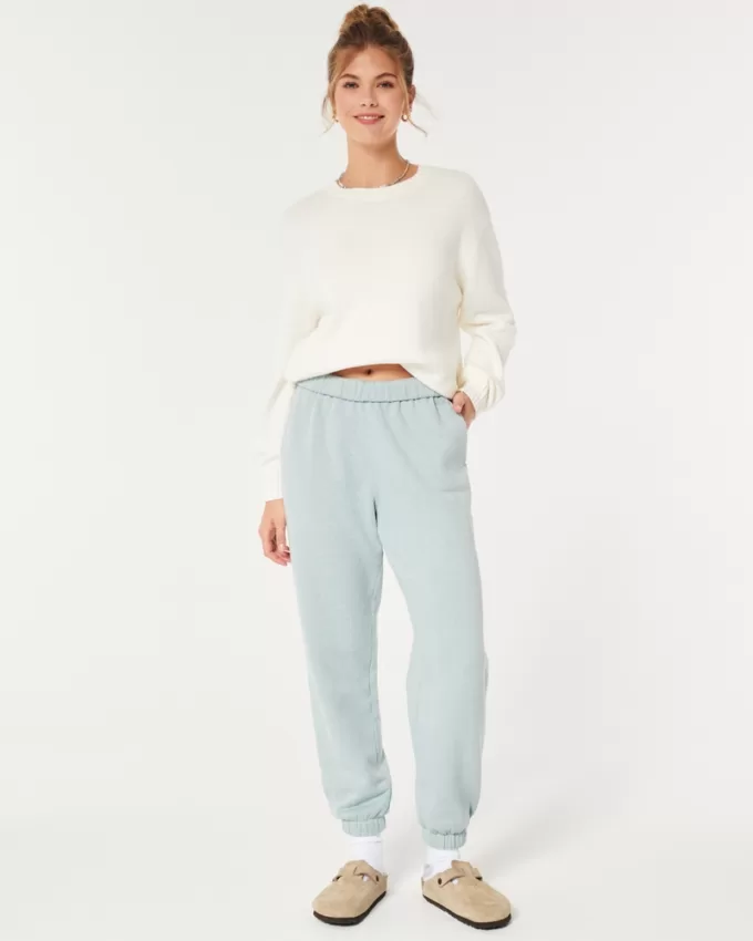 Hollister Feel Good Fleece Dad Joggers,Hollister Feel Good Fleece Dad Joggers Hollister Feel Good Fleece Dad Joggers,Hollister Feel Good Fleece Dad Joggers