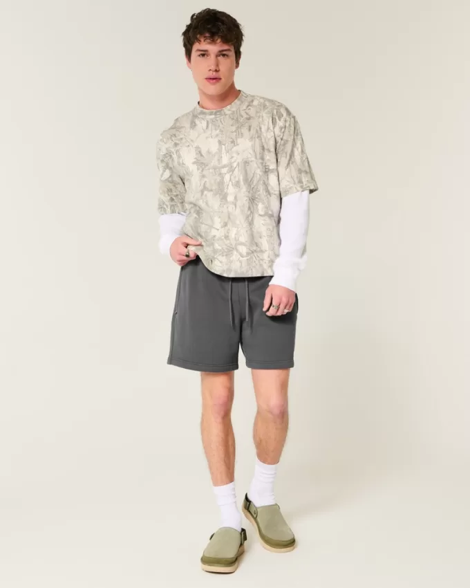 Hollister Feel Good Fleece Mid-Thigh Loose Shorts,Hollister Feel Good Fleece Mid-Thigh Loose Shorts Hollister Feel Good Fleece Mid-Thigh Loose Shorts,Hollister Feel Good Fleece Mid-Thigh Loose Shorts