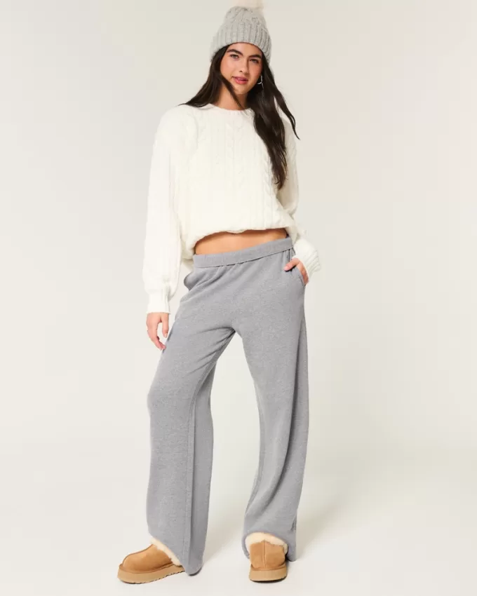 Hollister Feel Good Fleece Wide-Leg Pants,Hollister Feel Good Fleece Wide-Leg Pants Hollister Feel Good Fleece Wide-Leg Pants,Hollister Feel Good Fleece Wide-Leg Pants