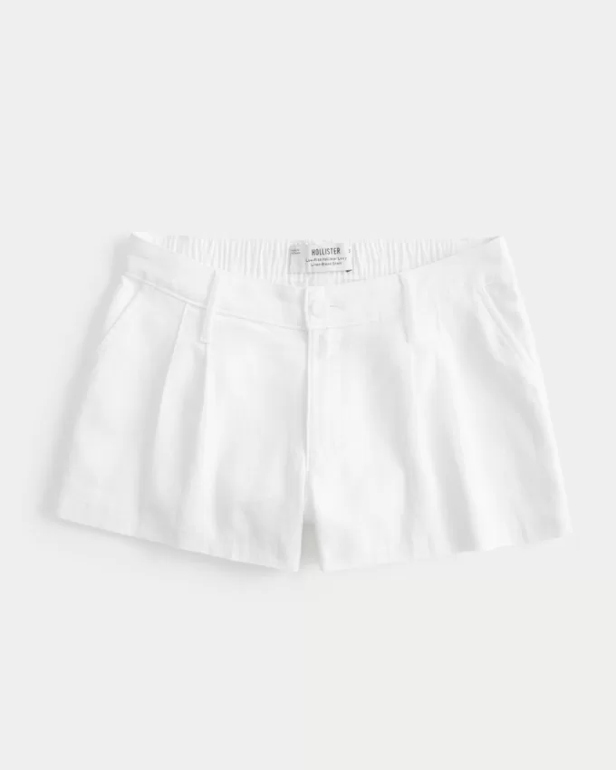 Hollister Livvy Low-Rise Linen-Blend Shorts 3″,Hollister Livvy Low-Rise Linen-Blend Shorts 3″ Hollister Livvy Low-Rise Linen-Blend Shorts 3″,Hollister Livvy Low-Rise Linen-Blend Shorts 3″